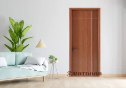 Cửa gỗ công nghiệp MDF phủ veneer KD.P1R2G