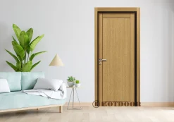 Cửa gỗ công nghiệp MDF phủ veneer KD.P1R4