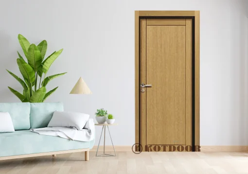 Cửa gỗ công nghiệp MDF phủ veneer KD.P1R4