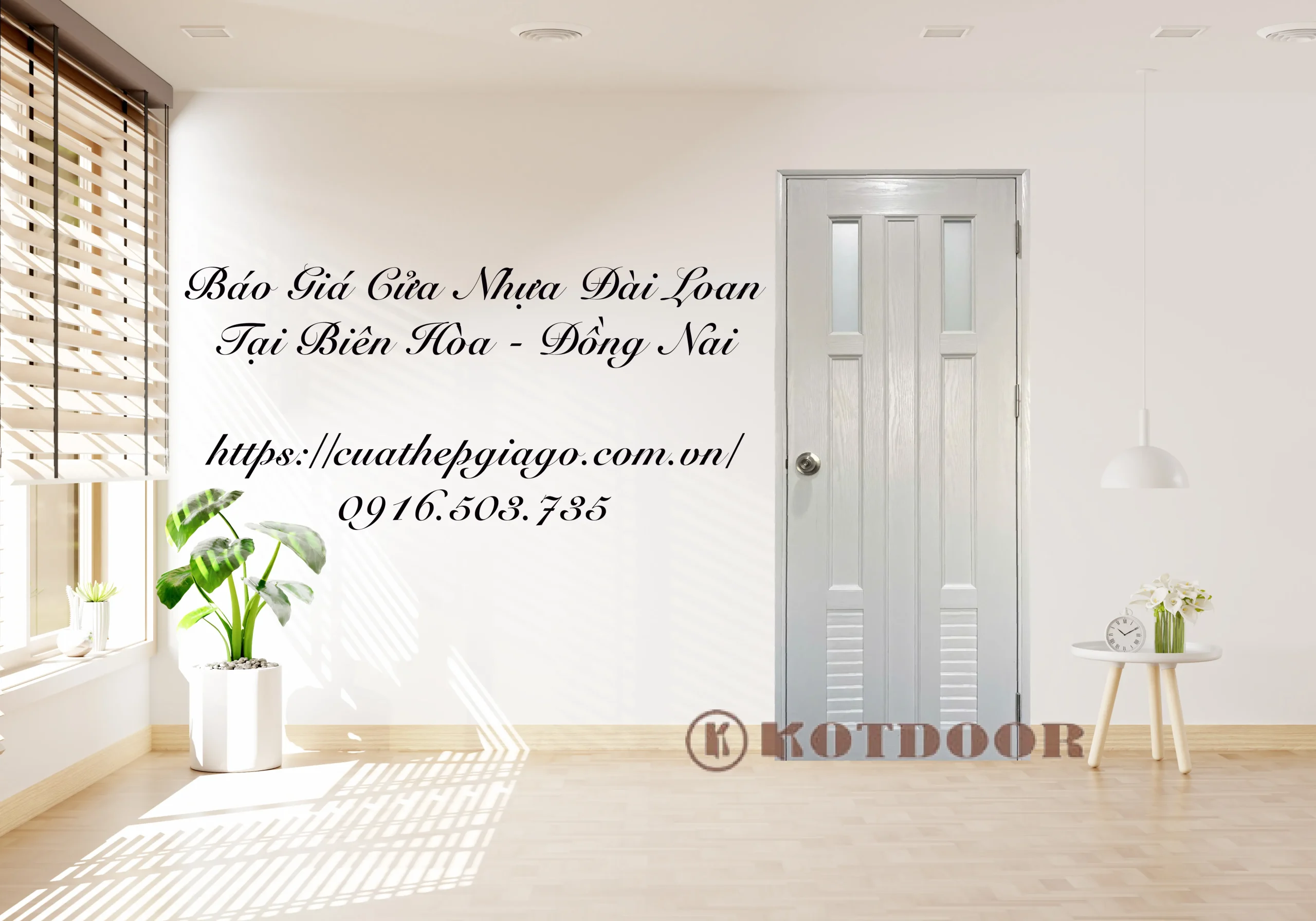 Báo giá cửa nhựa Đài Loan tại Biên Hòa - Đồng Nai